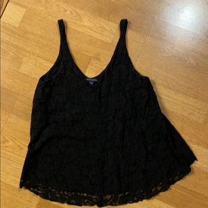 Black American Eagle Flowy Tank